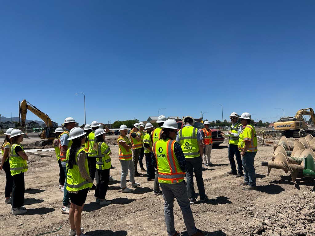 Finance Development Program Team Members tour job site