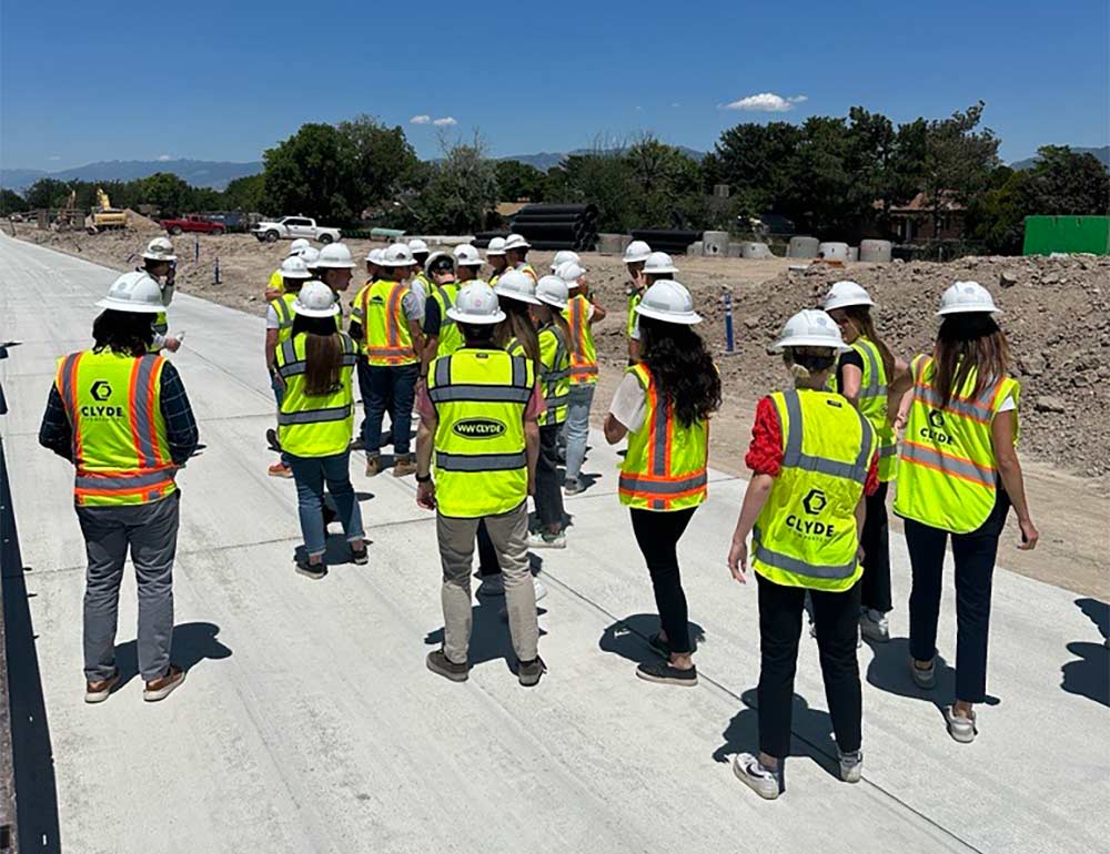 Finance Development Program Team Members tour job site